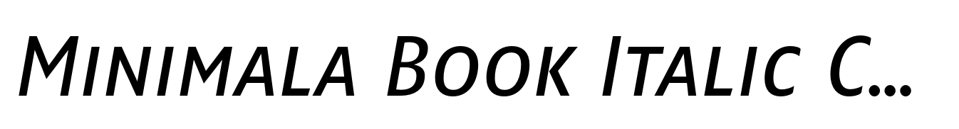 Minimala Book Italic Caps